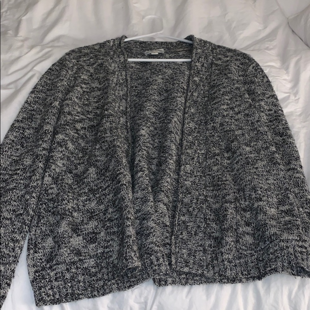 Gray Cardigan Sweater